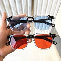AliExpress NONE Cool Square Sunglasses Fashion Vintage UV400 Tint Ocean Lens Sun Glasses Retro 90s Glasses for Women & Men