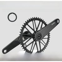AliExpress riro RIRO Carbon Fiber Crank Road Bike 29MM 11/12 Speed 46/48/50/52/54T MS Direct Mount 110/130BCD Bicycle Crankset 1x Chainring