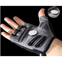 AliExpress NONE Summer Half-Finger MTB Cycling Gloves Black Liquid Silicone Shock-Absorbing Breathable Wear-resistant Sports Bike Fitness Gloves