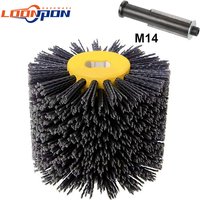 Brosses en nylon à fil convertible pour meuleuse d'angle, ébavurage, polissage, roue de planche pour meubles, grain de bois 80mm, 120mm, 120mm, 180mm