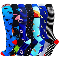 AliExpress NONE 58 Styles Men Women Compression Socks Fit For Sports Varicose Veins Socks Animal Outdoor Running Cycling Long Pressure Stockings