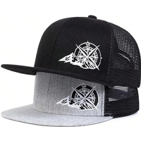 Unisex Compass Mountain Embroidery Hip-hop Hats Spring Autumn Outdoor Adjustable Casual Baseball Caps Sunscreen Hat