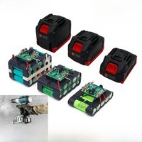 Turmera 18V 21V Screwdriver Battery Case 5X 10X 15X 20X 18650 Holder 5S 50A Max.100A BMS Weld Nickel for Diy Electric Drill Use