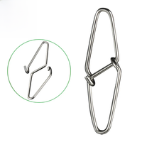 DNDYUJU 50pcs Stainless Steel Diamond Pin Fishing Swivel Snap Fishing Lure Pin Fishing Lure Connector Fishing Accesories