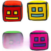 2023 New Geometry Dash Game Plush Toy Cute Cartoon Anime Game Doll Soft Stuffed Peluche Plushie Toy Kid Birthday Gift Home Decor