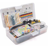 For arduino 45 in 1 Sensors Modules Starter Kit With 830 Tie-points Breadboard for Arduino R3 Electronic Components Set With Box