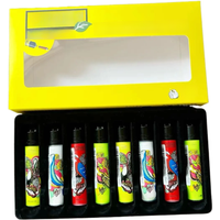 Clipper Open Flame Lighter with Grinding Wheel Small Inflatable Personalized Pattern Men's Smoking Gift