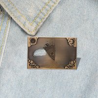 Ouija Board Pins Custom Yes or No Sun And Moon Bronze Brooches Lapel Badges Punk Gothic Jewelry Gift for Friends