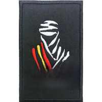 AliExpress NONE 5cm X 8cm Classic Dakar Spain Patch Logo Badge Car Sticker Decal Decor Vinyl Helmet Car Motorbike Bike Skate Board