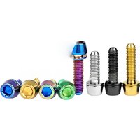 AliExpress Wanyifa Titanium Bolt M5/M6x16 18 20 25mm Tapered Head with Washer Allen Key Screw for Bike Disc Break Calipe 4pcs