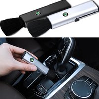 Retractable Car Interior Cleaning Brush Auto Accessories For Skoda Octavia Rapid Kodiaq Karoq Superb Fabia Kamiq VisionS Gadgets
