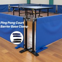 Table Tennis Court Divider Foot Clamp Stable DIY Set up Baffle Support Foot for 2cm Square Tube Barrier Setup and Protection