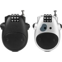 AliExpress NONE Bicycle Steel Cable Code Lock Suitcase Car Sled Telescopic Wire Rope Lock Bicycle Helmet High-precision Code Wheel Password Lock