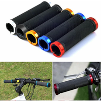 AliExpress Other Bicycle Rubber Grips MTB Alloy Lock Bilateral Lock Handlebar Grips Anti Slip Cycling Handlebar Sleeve BMX Bicycle Accessories