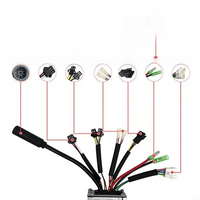 AliExpress NONE AEF6-Electric Bicycle KT-22A Controller 36V/48V 9 Tubes Square Wave SM Connector Controller Parts With Double Headed Light Line