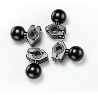AliExpress 17mm 25mm Ball Head Adapter Motorcycle Handlebar 1 inch Base Mount Holder Bike Bicycle Riding Clip Aluminum Alloy GPS Bracket
