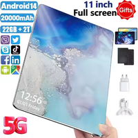 2025 5G Tablet Pad 15 Pro Android 14.0 Brand New 11 inch 22GB RAM 2TB ROM Tablet 24MP 48MP 20000mAh 10Core WIFI Network Tablet