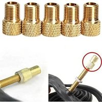 AliExpress NONE 2-10Pcs Bicycle Valve Adapter Cap Presta To Schrader Adapter French Valve Bike Nozzle Inflator Nipple Mtb Bicycle Accessories