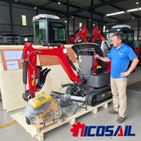1.2ton Mini Excavator CE Euro 5 Portable Small Digger for Home Improvement and Narrow Yard Jobs with Deposit