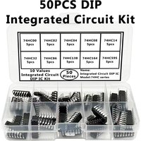 50PCS 10 Value Electronic Integrated Circuit DIP IC Kit 74HC00 74HC02 74HC04 74HC08 74HC14 74HC32 74HC86 74HC138 74HC164 74HC595