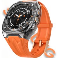 Mod Kit Strap+Case for Samsung Galaxy Watch 7 Ultra 47mm Silicone Loop Band Bracelet for Galaxy Watch Ultra Men Sport Wristband