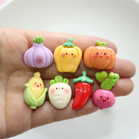 10PCS Shiny Vegetables Series Resin Flat Back Cabochons For Hairpin Scrapbooking DIY Jewelry Craft Decoration Accessories