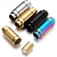 Stainless Steel Magnetic Clasps 6mm Hole Size for Leather Cord Bracelet Magnet Buckle Jewelry DIY Making Accessories