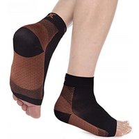 AliExpress NONE Copper Compression Ankle Brace Sock for Men and Women, Pain Relief Support, Foot Anti-Fatigue, Sport Running, Cycling, 1Pair