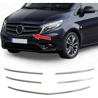Kühlergrill-Listen für Mercedes Vito W447 | 2020-2024 (1. Mopf) Zierleiste, Chrom, Edelstahl, Verkleidung, Chrom, Vorne, Kühlergrill, Front, Zubehör, Auto, Lamellen, Accessoires, Hochwertig,