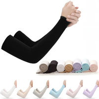 AliExpress HULEQQI Summer Cycling Sleeve Cooling Ice Silk Arm Cover Anti-UV Arm Sleeves Running Sport Sun Protection Woman Men Fingerless Gloves