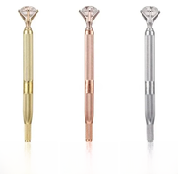 1Pc Caneta Tebori Microblading Alumínio Sobrancelhas 1 Caneta Tebori Diamante Rose