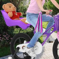 AliExpress NONE Kids Bicycle Doll Seat Fit Most Dolls & Stuffed Animals Cute Easy to Install Kids Doll Bicycle Seat Bike Attachment Accessory