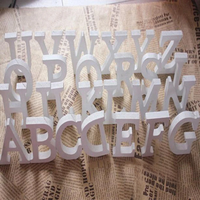 8CM White Wooden Letters Alphabet For Wedding Birthday Party Home Decor DIY Wall Door Decoration Personalised Name Design Letter