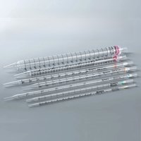 1ml 2ml 5ml 10ml 25ml 50ml Disposable Serological Pipette Sterile Individual Sterilized Plastic Pipettor Graduated Pipettes