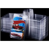 1Pcs Protector Packs Compatible with Hot Wheels Model Car Clamshell Cases Plastic Car Display Protective Case Clear Pack Covers
