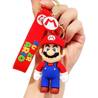 32 Styles Super Mario Keychain Mario Bros Luigi figure Toad Yoshi Bowser Action Figure Model Cartoon Bag Doll Pendant Toys Gift