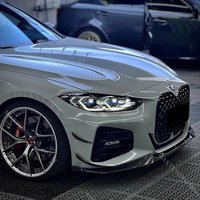 For BMW 4 Series G22 G23 Front Bumper Side Canard Splitter 420i 430i M440i M440d 2020-2024 Aero Kit Wings Trim Spoiler Body Kit