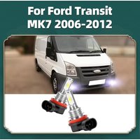 2Pcs For Ford Transit MK7 2006 2007 2008 2009 2010 2011 2012 Led Car Fog Lamp 6000K Plug-N-Play Front Fog Light Bulb Canbus