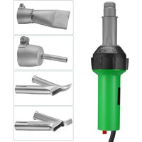 1600W 220V Kunststoff-Schweißgerät mit Heißluftpistole, PVC PP Kunststoff-Schweißmaschine, Heißluftpistolen-Set mit Düsenrolle, Rollendes Kunststoff-Schweißwerkzeug