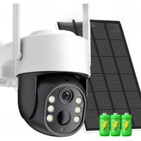 8MP HD WiFi PTZ Camera Outdoor Wireless Solar IP Camera Built-in Battery Video Surveillance Camera Long Time Standby iCsee APP