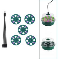 Seed Starter Grow Light Greenhouse Germination LED Grow Light Tray Seedling Pot Seedling Tray Planter Full Spectrum Grow Light