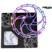 AliExpress NONE Bicycle Brake Disc Six Nail Cycling Pads Colorful Stainless Steel 160 180mm 203mm MTB Mountain Road Bike Brakes Rotors Parts