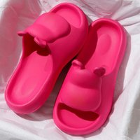 Cute Design Thick Sole Women Slippers Slides Bathroom Beach Indoor Sandals men Summer Couple Shoes