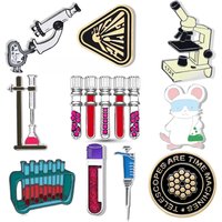 Hanreshe Science Chemistry Lab Enamel Brooches Pins Set Scientist Chemist Backpack Lapel Badge Jewelry Accessories Gifts