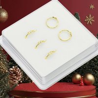 Women Nose Piercing Sterling Silver 925 Jewelry Elegant Double Pentagram Size 8mm And 10mm O Shaped Silver Jewelry Nose Rings