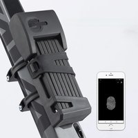 AliExpress ROCKBROS Bicycle Lock Heavt Duty Anti-Theft Smart Fingerprint Folding Lock Alloy Steel Anti-Hydraulic Shear Motorcycle Bike Accessories