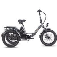 AliExpress FAFREES F20 Mate Adult Electric Bicycle 48V18.2Ah Battery Folding E-bike 500W Cargo Three Wheel ebike 20*3.0 Fat Tires