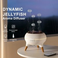 Jellyfish Aroma Diffuser Oil Diffuser with Mist Humidifier for Bedroom Home Office Spa Auto Shut-off Silent USB Aroma Humidifier