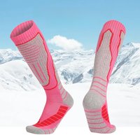 AliExpress NONE 1 Pair Thermal Winter Cotton Women Ski Socks Children Sports Socks Snowboarding Cycling Adult Skiing Thicker Leg Warm