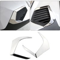 For Peugeot 2008 2020 2021 2022 Car Front Fog Light Lamp Cover Frame Exterior Decoration Stainless Steel Accessories 2pcs/set